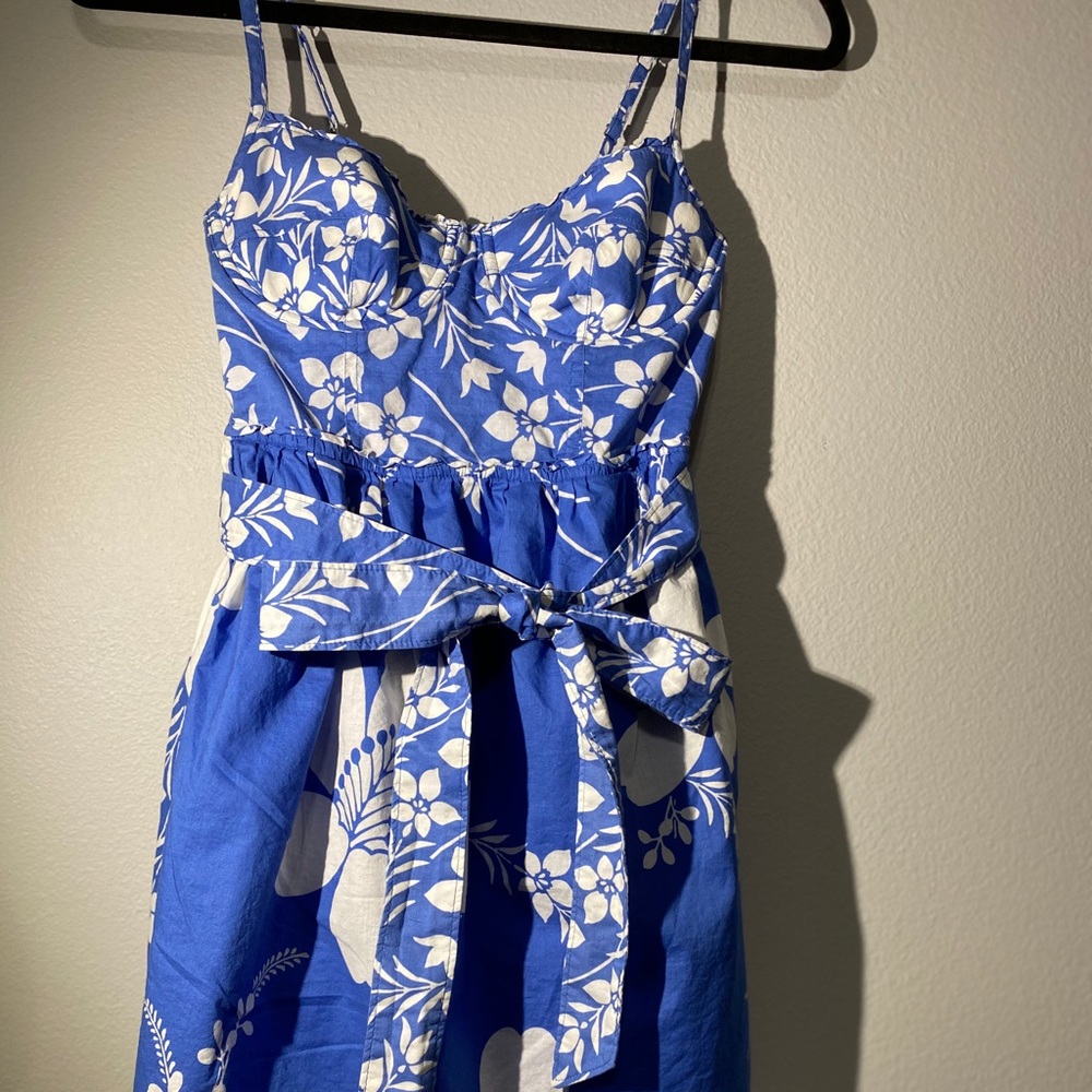 Blue casual dress